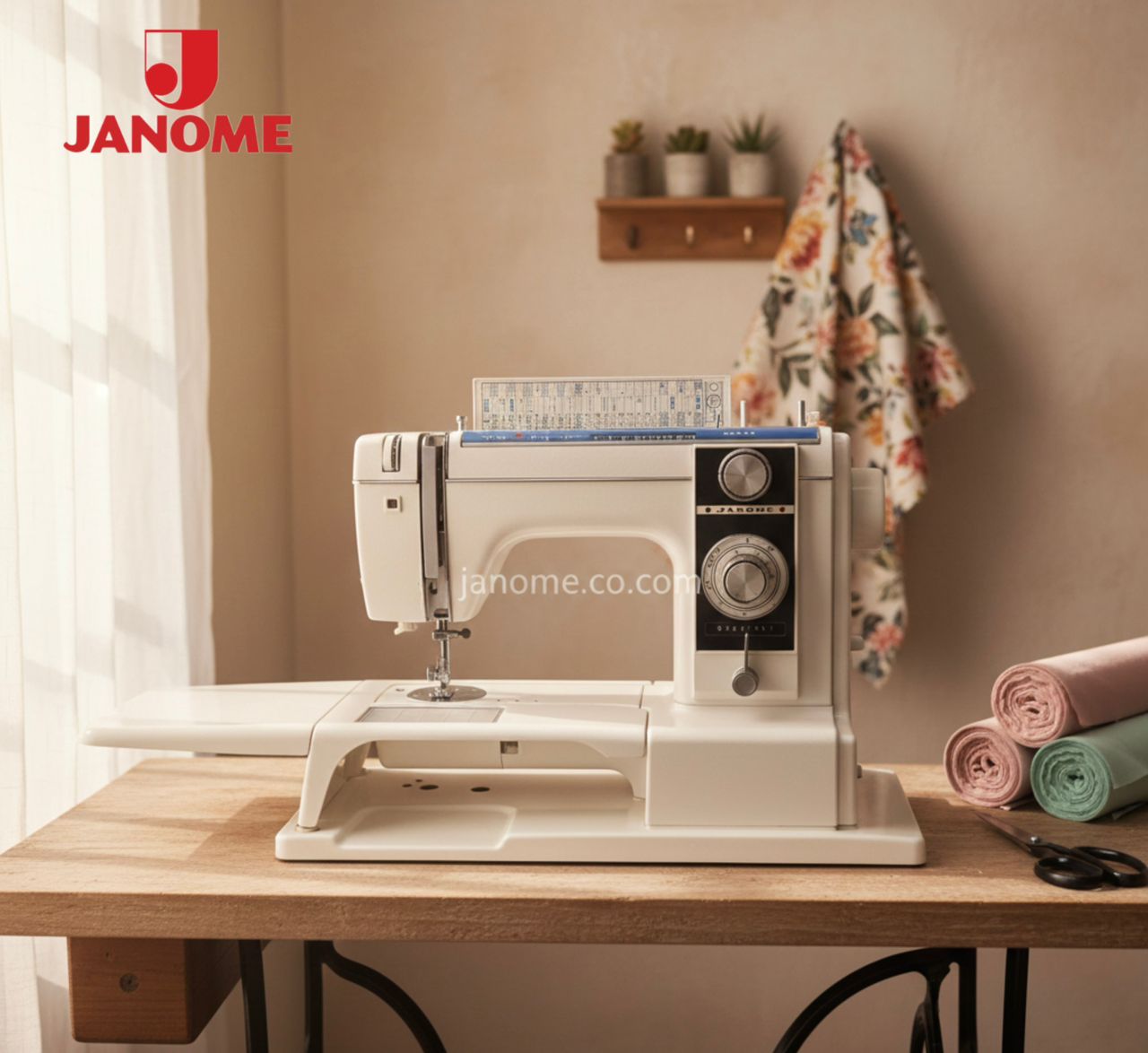 چرخ خیاطی و گلدوزی ژانومه استوک ژاپن مدل 813